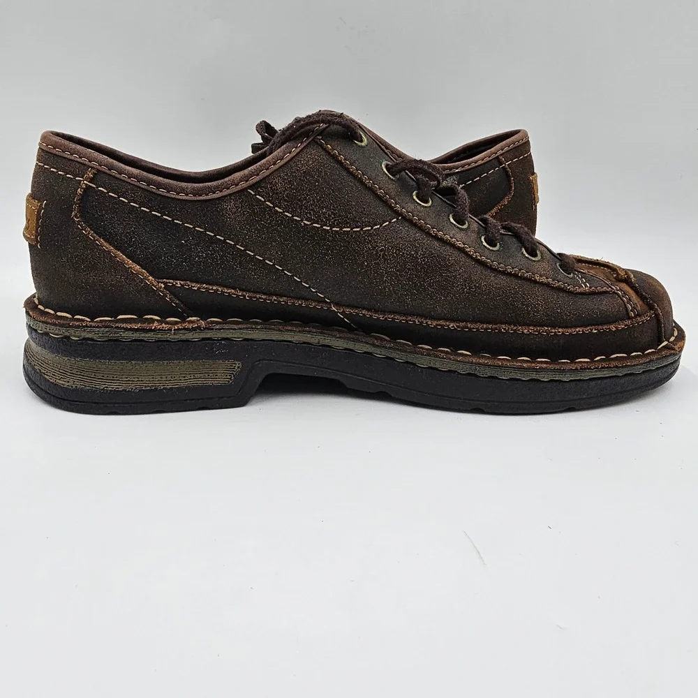 Clarks Mens 9.5M Brown Suede Leather Lace Up Low Top Casual Shoes